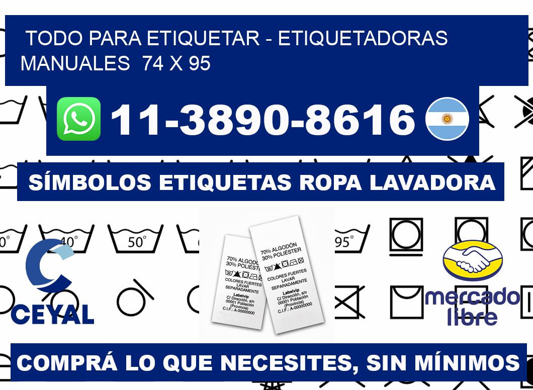 todo para etiquetar - Etiquetadoras Manuales  74 x 95