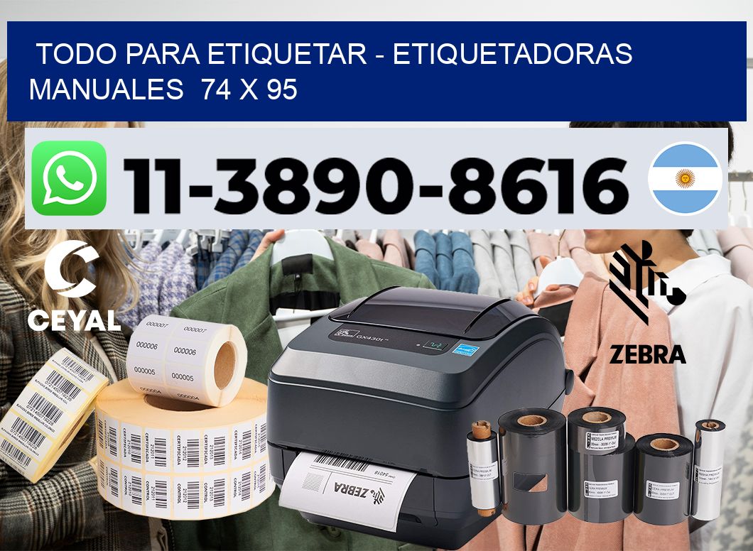 todo para etiquetar - Etiquetadoras Manuales  74 x 95