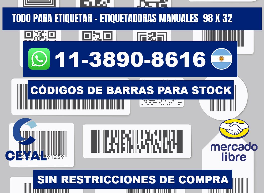 todo para etiquetar - Etiquetadoras Manuales  98 x 32