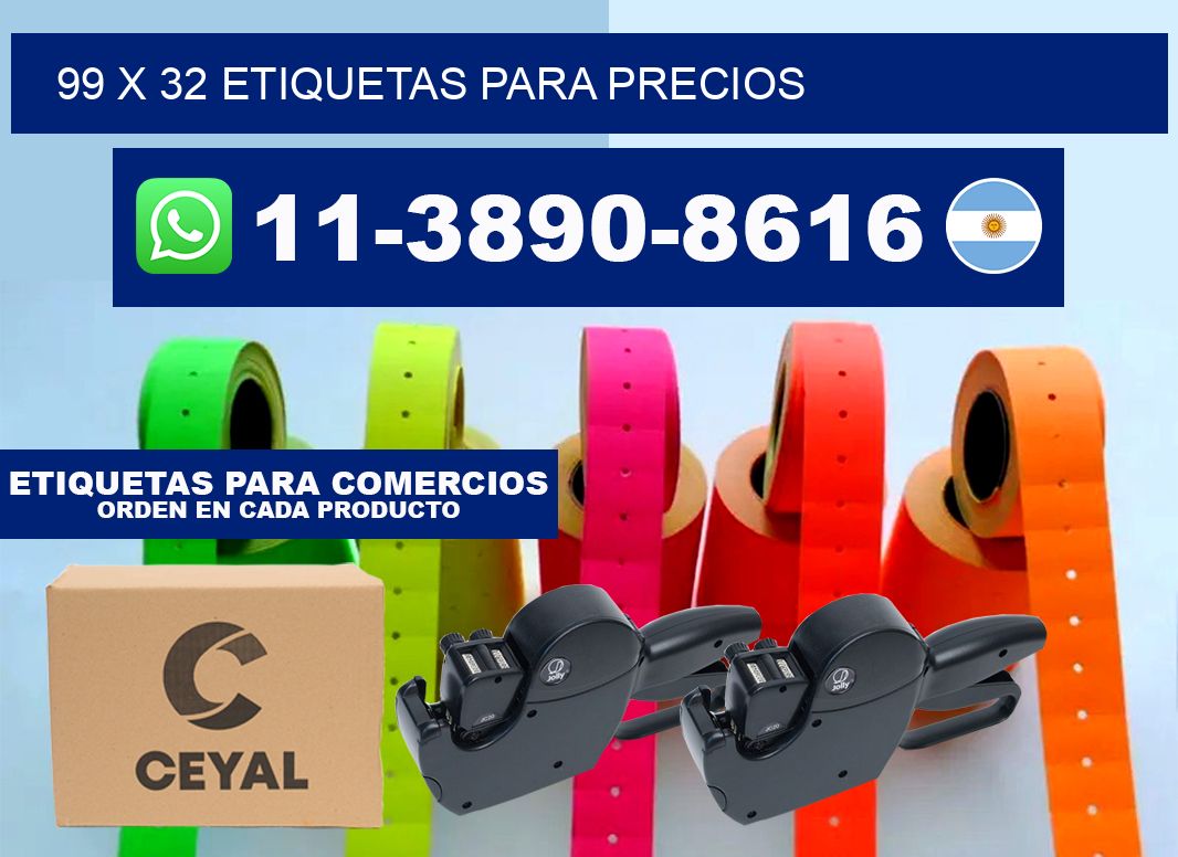 99 x 32 etiquetas para precios