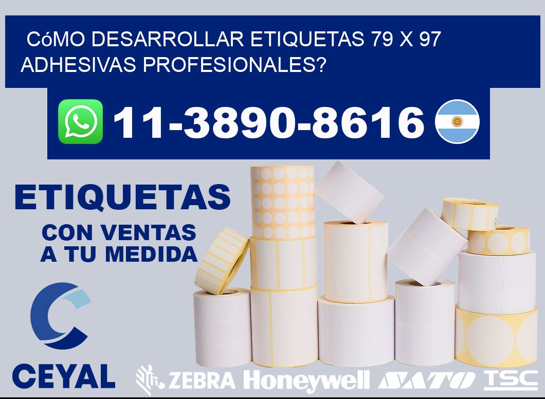 Cómo desarrollar etiquetas 79 x 97 adhesivas profesionales?