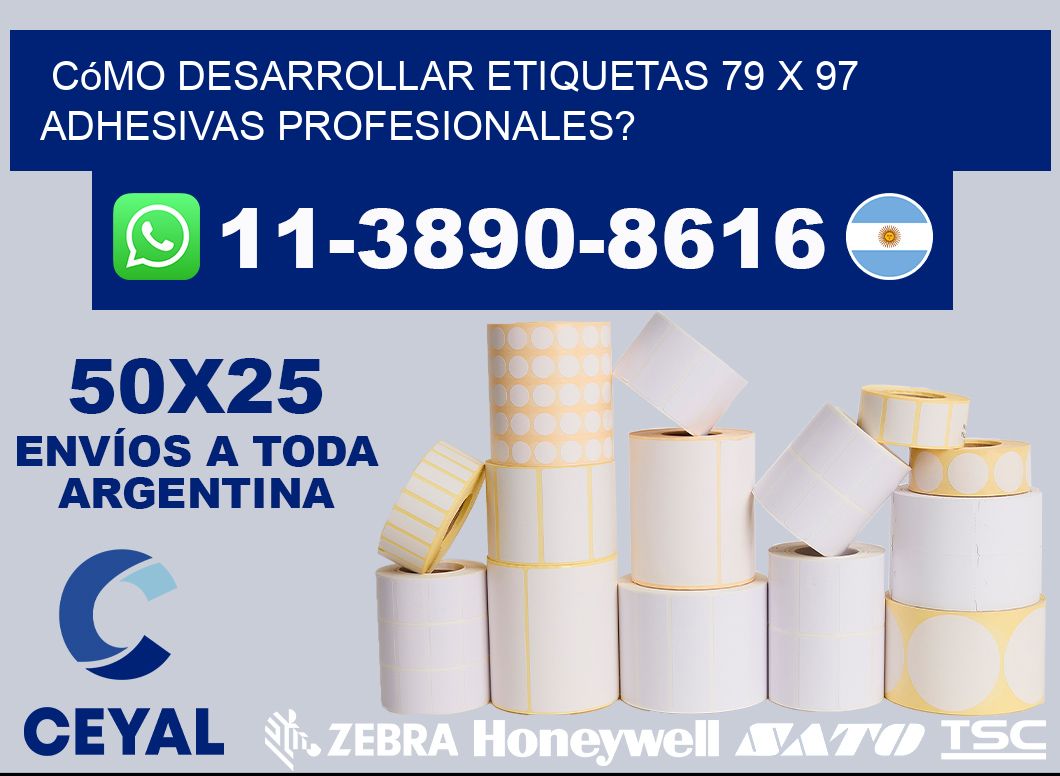 Cómo desarrollar etiquetas 79 x 97 adhesivas profesionales?
