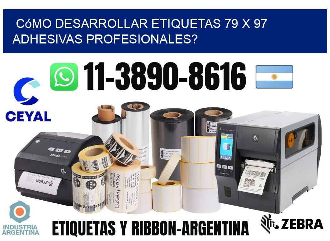 Cómo desarrollar etiquetas 79 x 97 adhesivas profesionales?