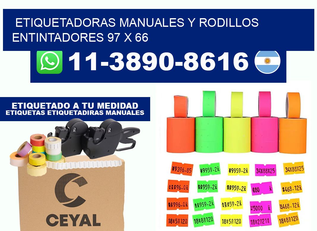 Etiquetadoras manuales y rodillos entintadores 97 x 66