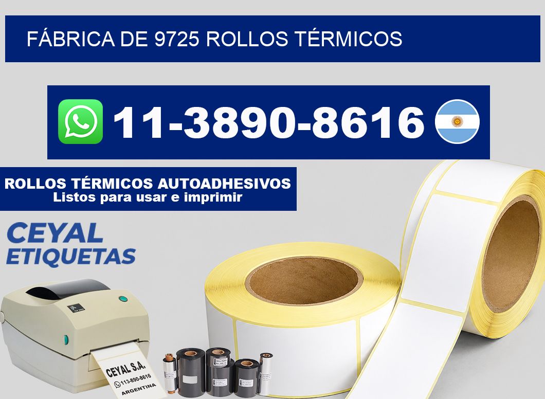FÁBRICA DE 9725 ROLLOS TÉRMICOS