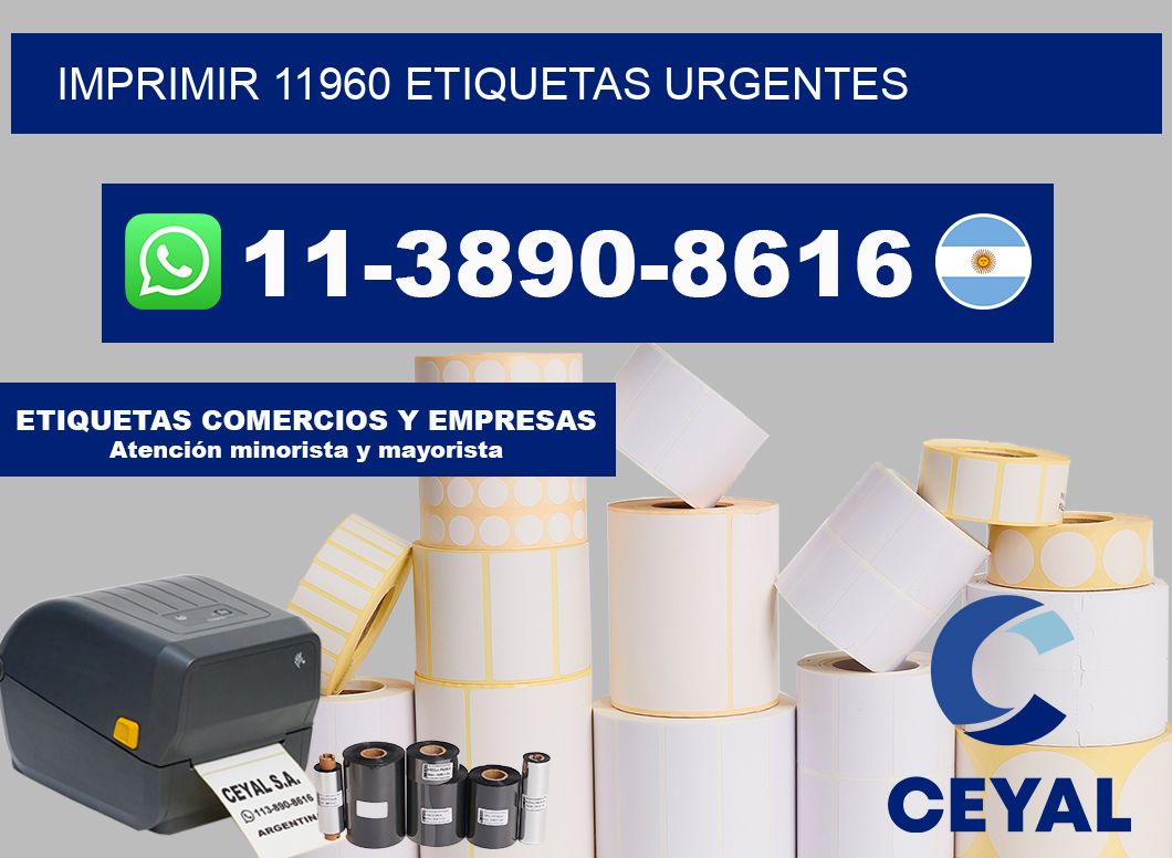 IMPRIMIR 11960 ETIQUETAS URGENTES