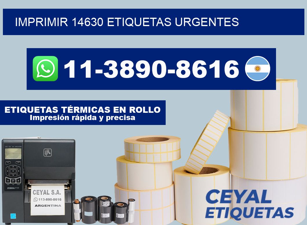 IMPRIMIR 14630 ETIQUETAS URGENTES