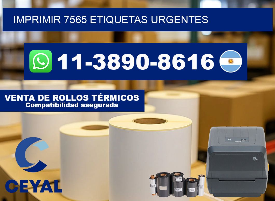 IMPRIMIR 7565 ETIQUETAS URGENTES