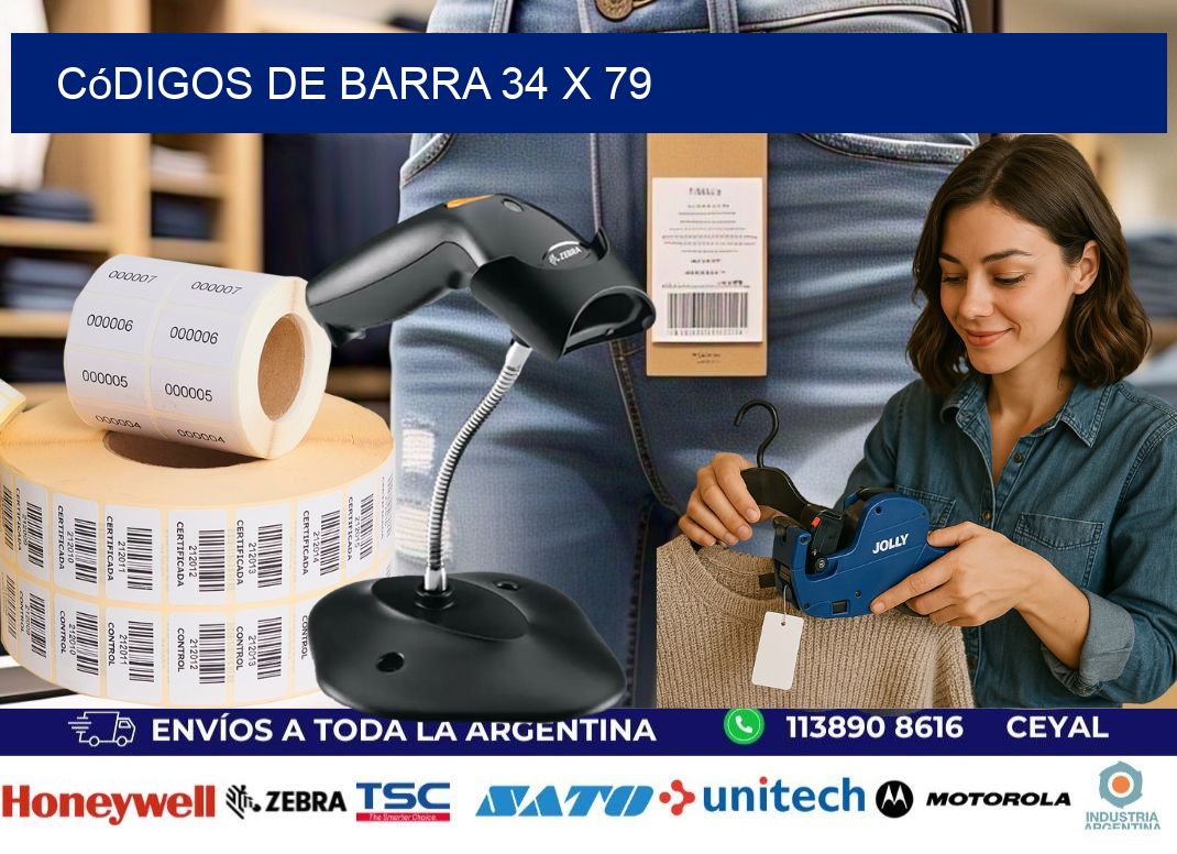 códigos de barra 34 x 79