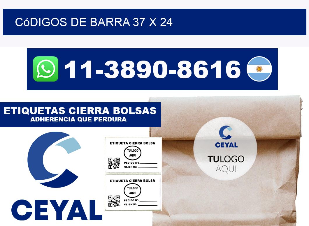 códigos de barra 37 x 24