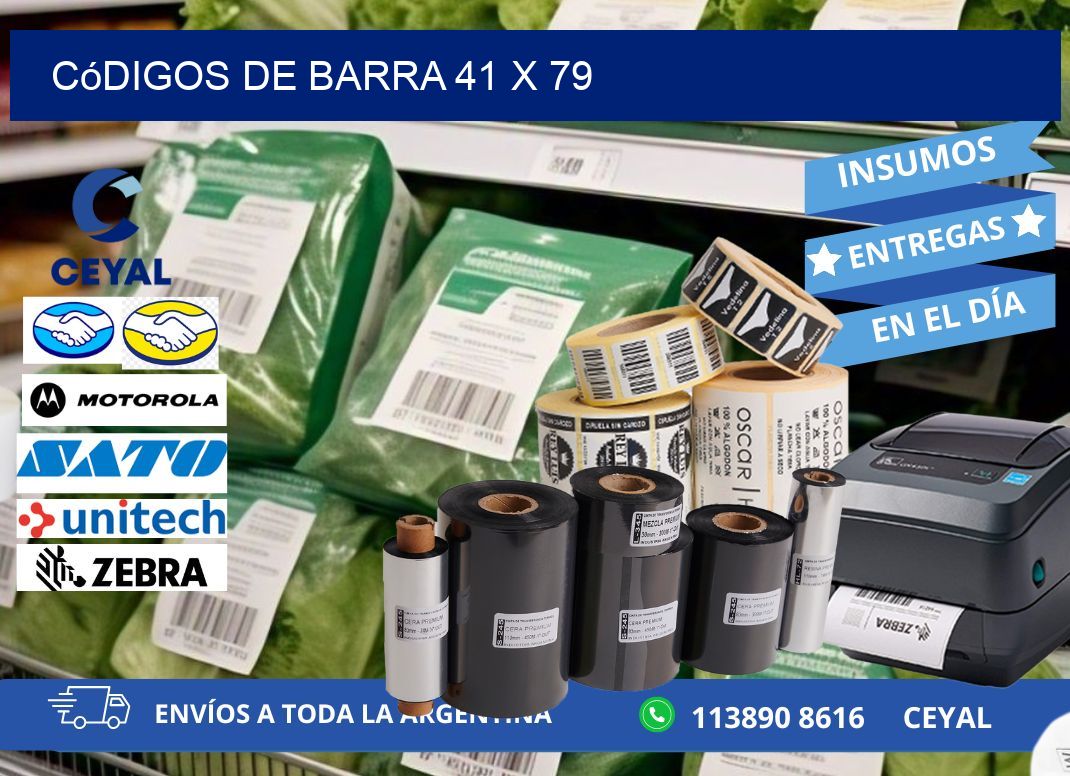 códigos de barra 41 x 79