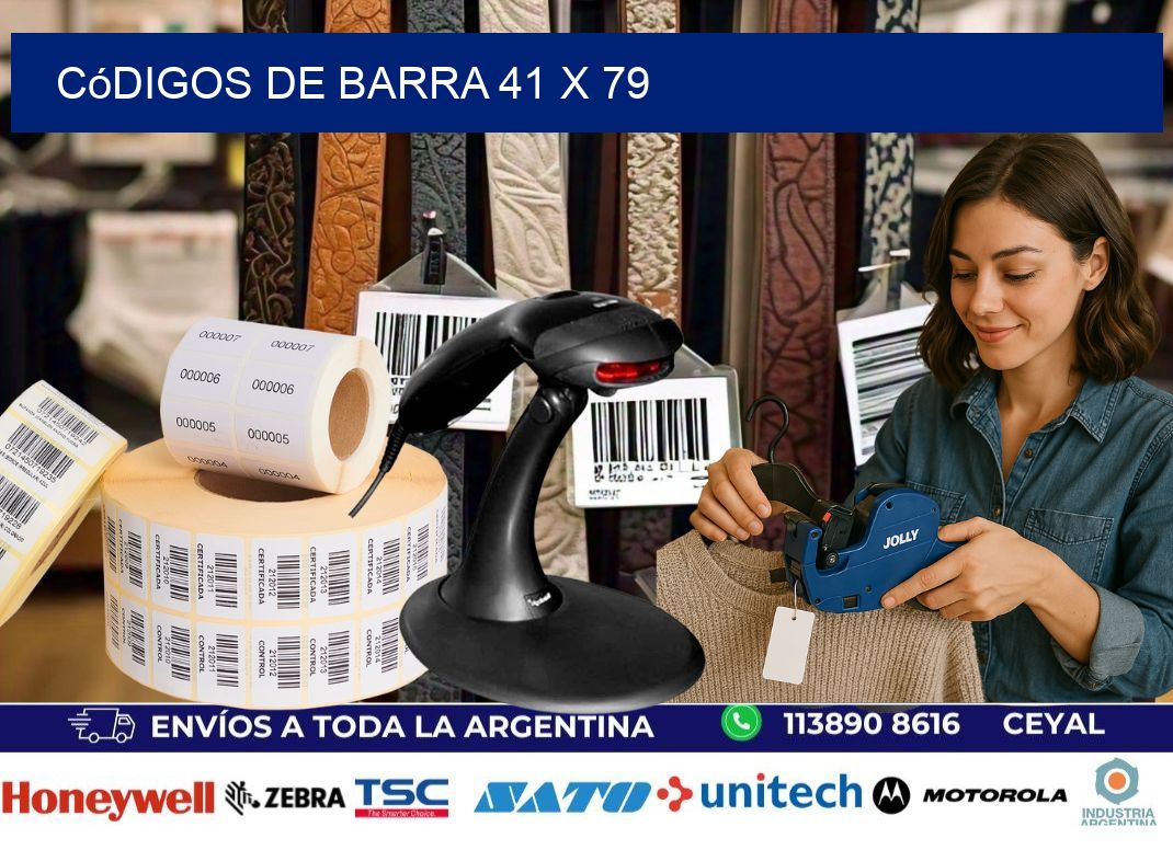 códigos de barra 41 x 79
