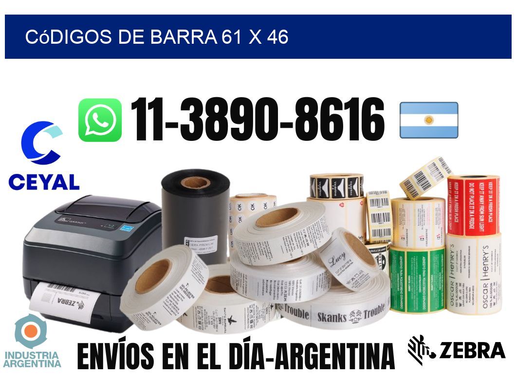 códigos de barra 61 x 46
