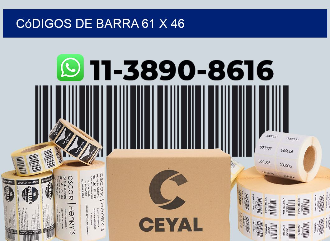 códigos de barra 61 x 46