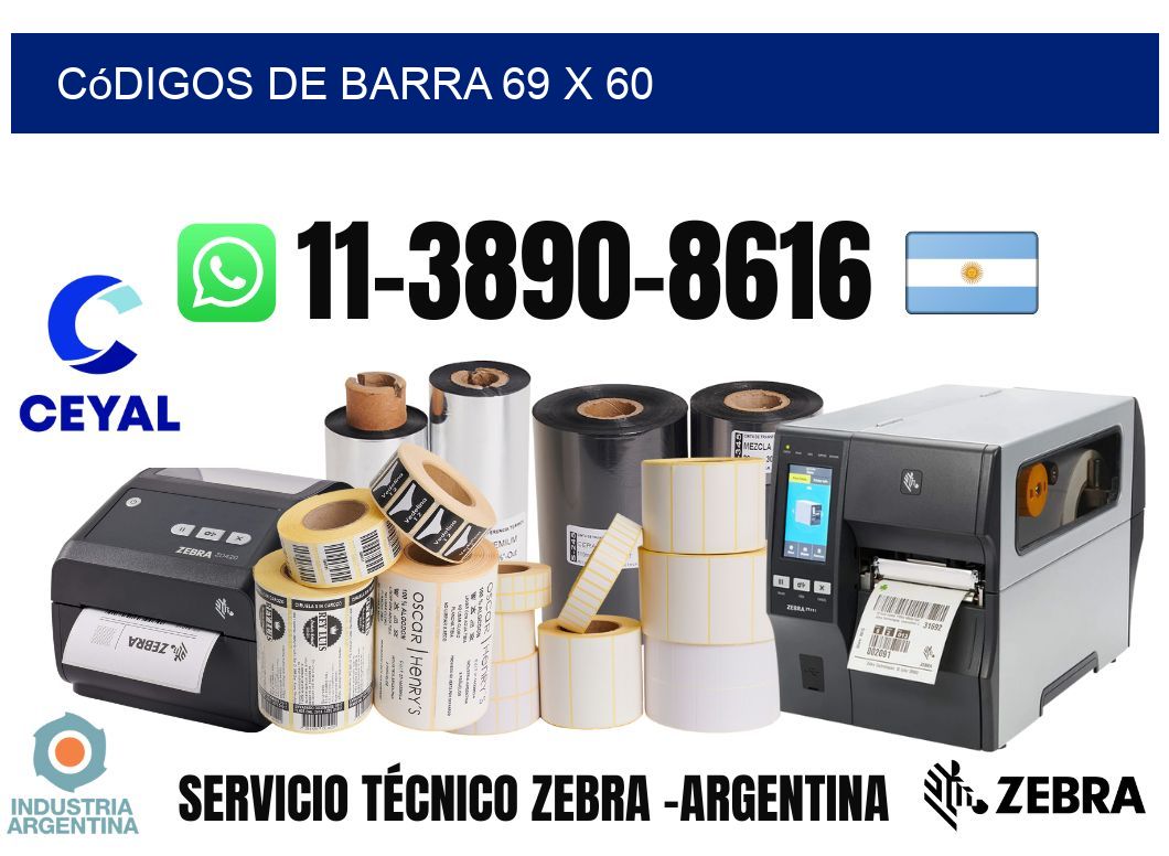 códigos de barra 69 x 60