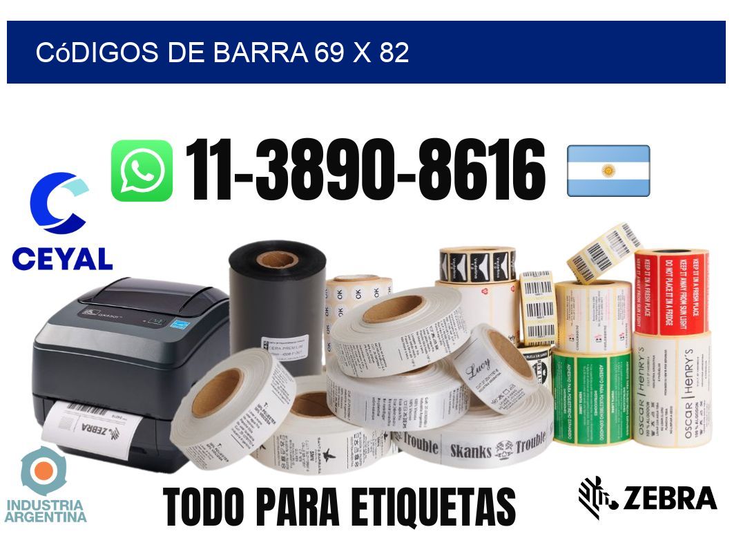 códigos de barra 69 x 82