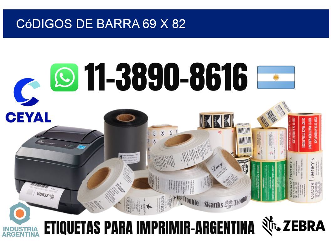 códigos de barra 69 x 82