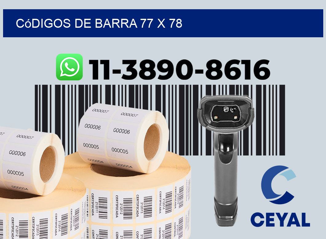 códigos de barra 77 x 78