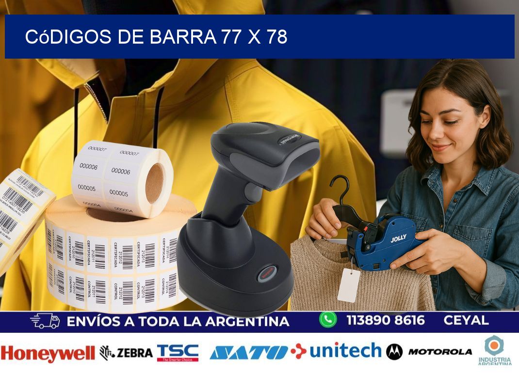 códigos de barra 77 x 78