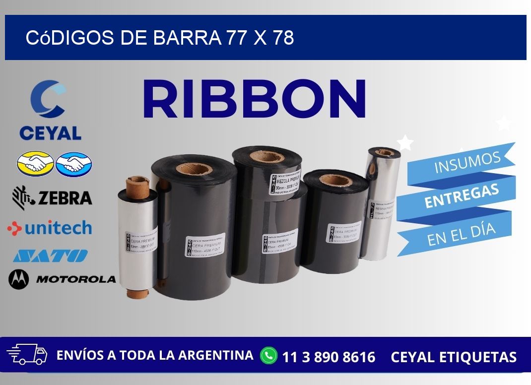 códigos de barra 77 x 78
