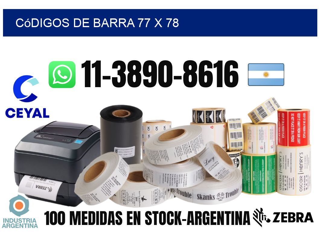 códigos de barra 77 x 78