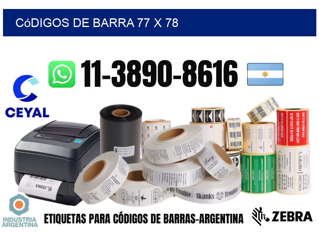 códigos de barra 77 x 78