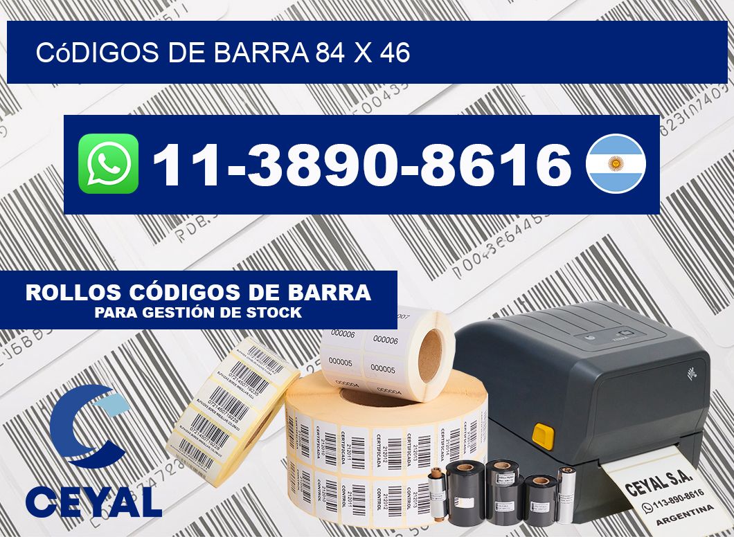 códigos de barra 84 x 46