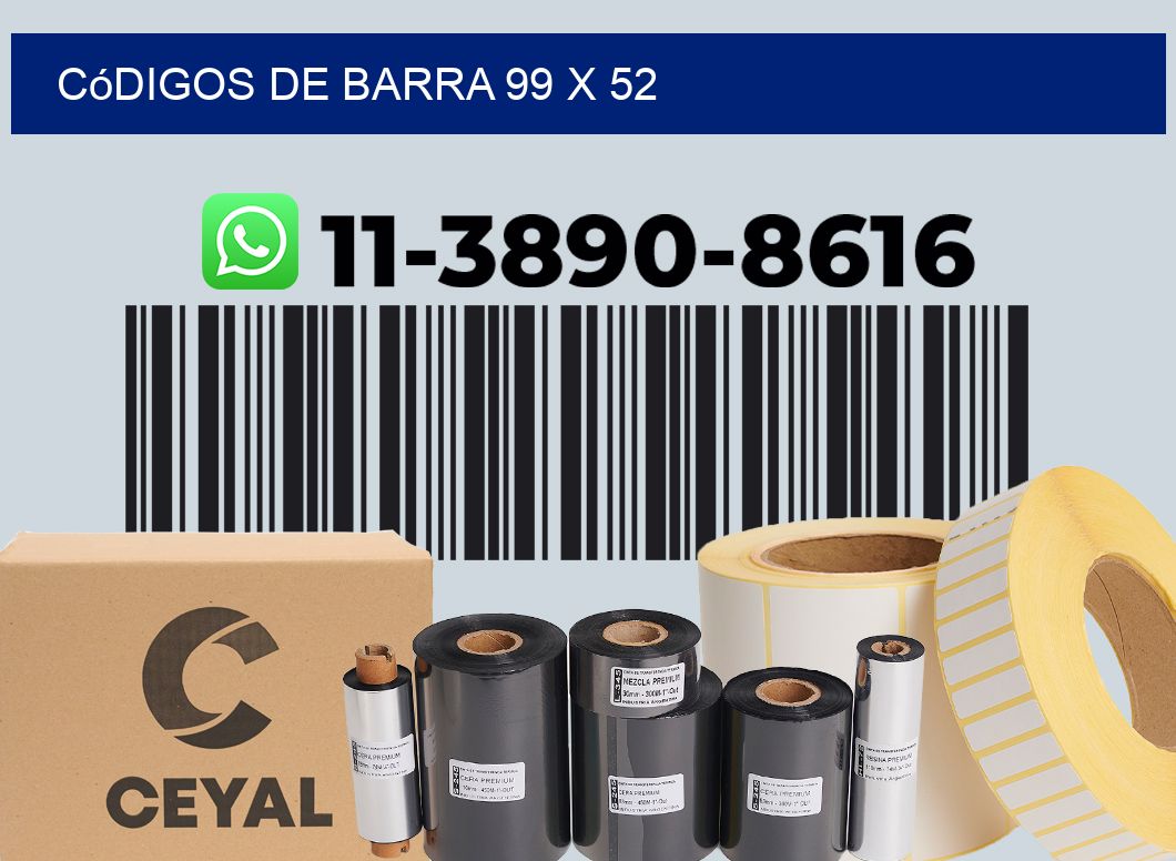 códigos de barra 99 x 52
