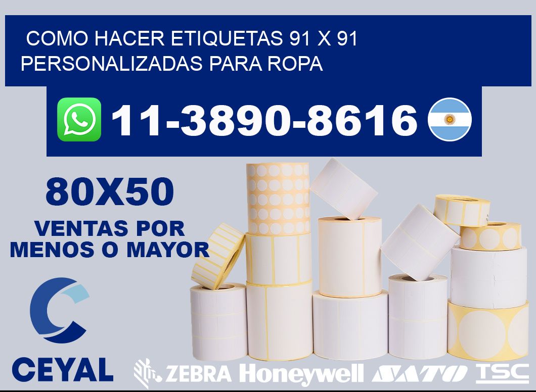 como hacer etiquetas 91 x 91 personalizadas para ropa