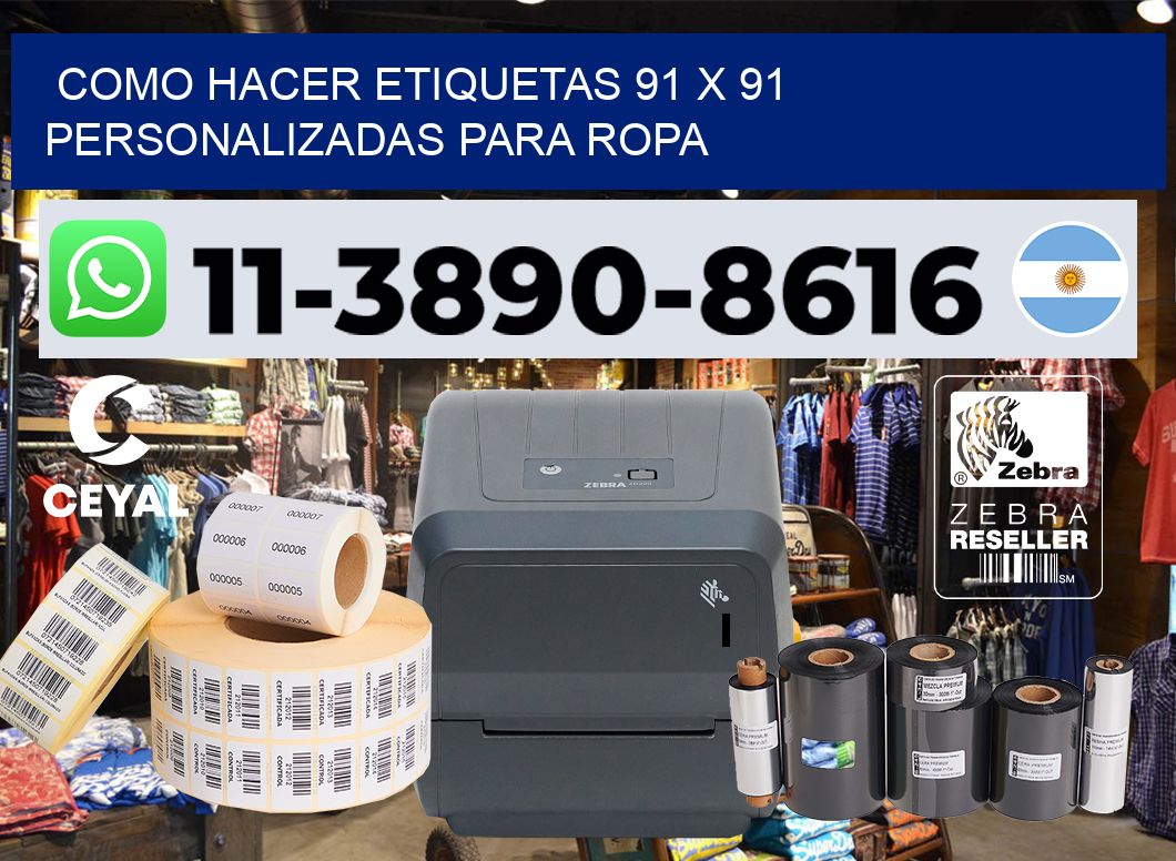 como hacer etiquetas 91 x 91 personalizadas para ropa