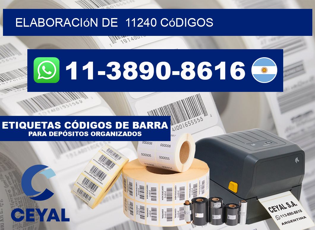 elaboración de 11240 códigos
