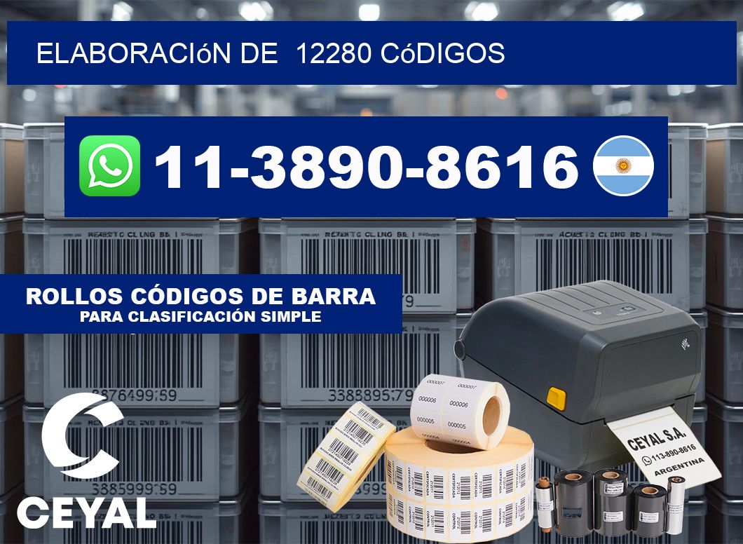 elaboración de 12280 códigos