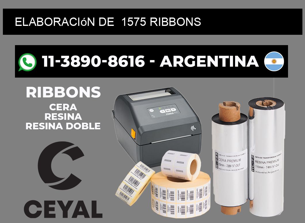elaboración de 1575 ribbons