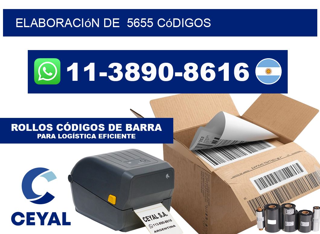 elaboración de  5655 códigos