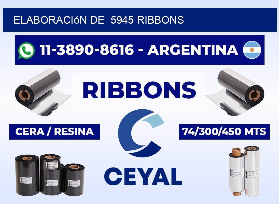 elaboración de 5945 ribbons