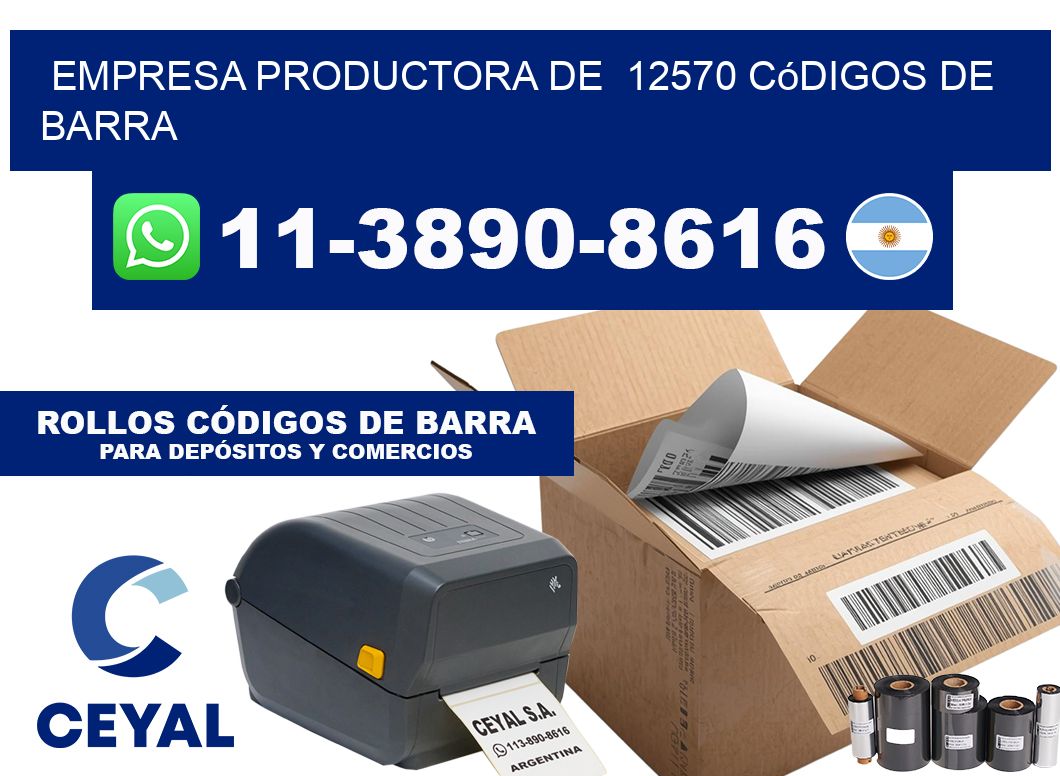 empresa productora de  12570 códigos de barra