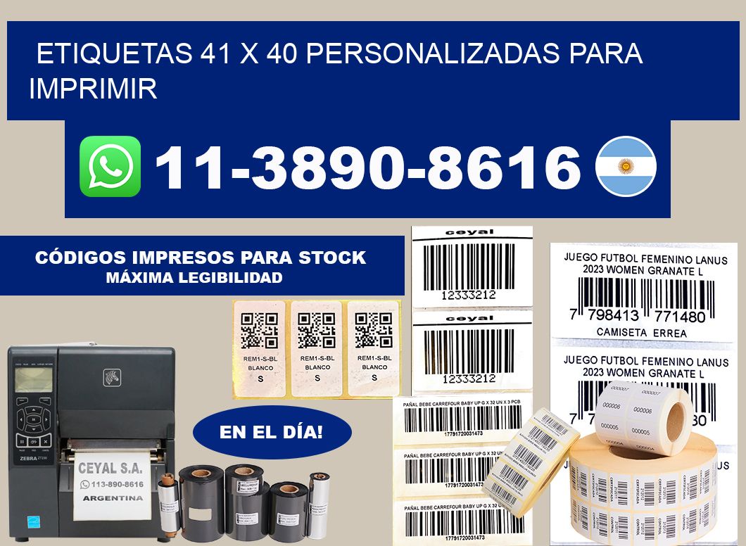 etiquetas 41 x 40 personalizadas para imprimir