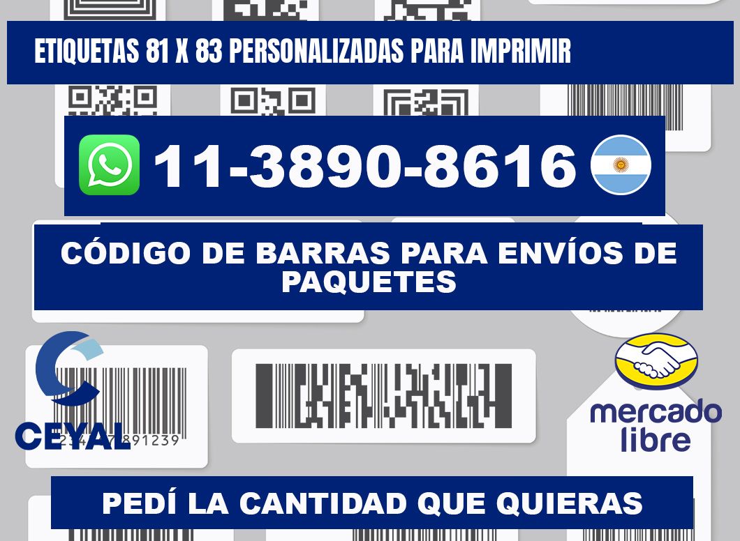etiquetas 81 x 83 personalizadas para imprimir