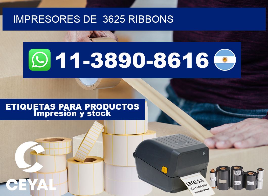 impresores de 3625 ribbons