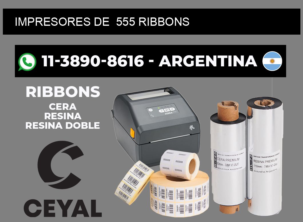 impresores de 555 ribbons