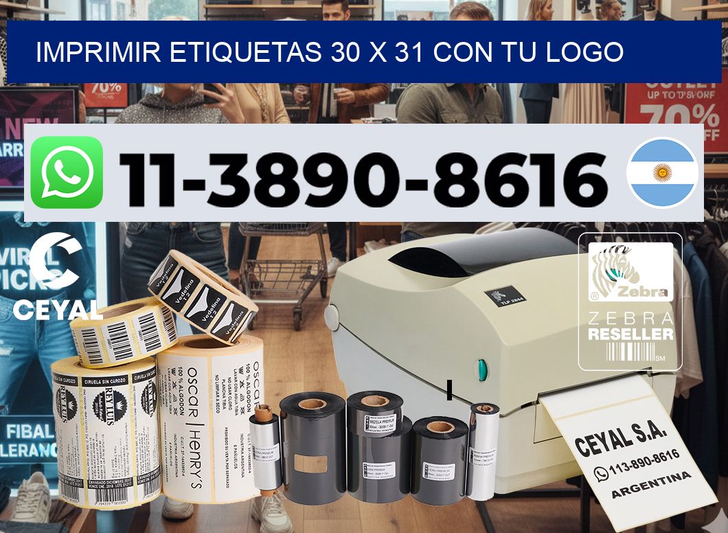 imprimir etiquetas 30 x 31 con tu logo