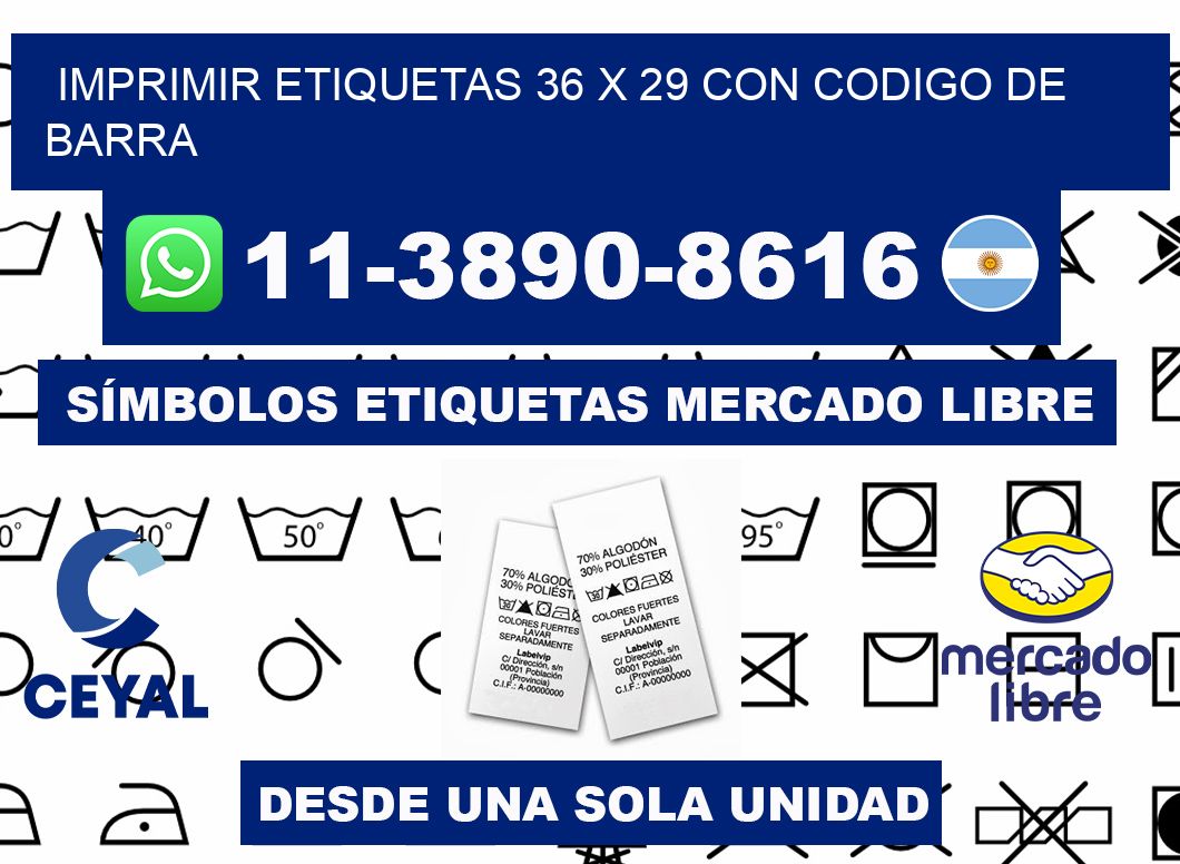 imprimir etiquetas 36 x 29 con codigo de barra
