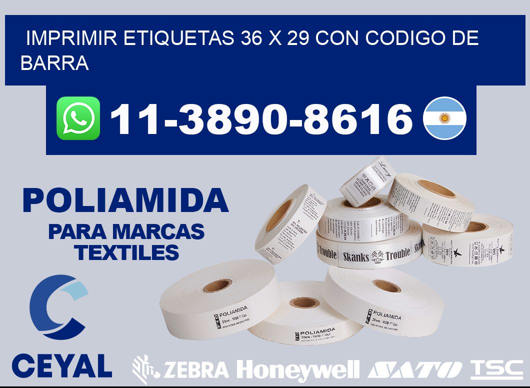 imprimir etiquetas 36 x 29 con codigo de barra