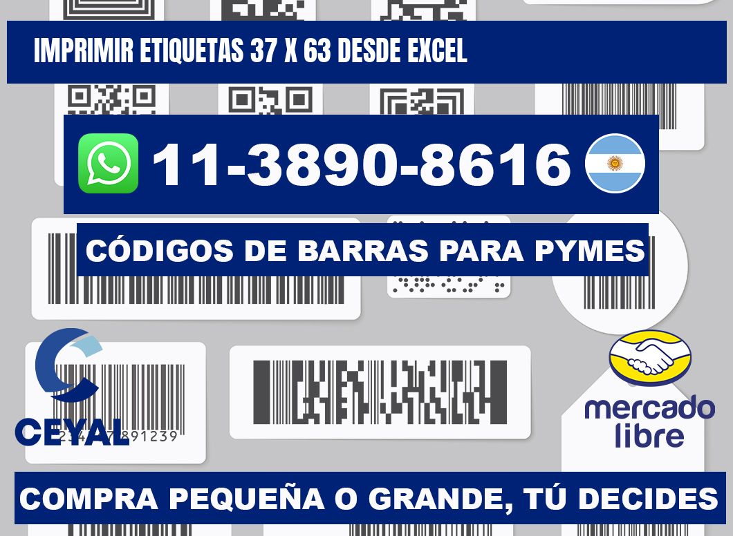 imprimir etiquetas 37 x 63 desde excel