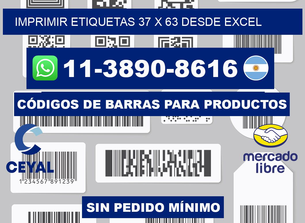 imprimir etiquetas 37 x 63 desde excel