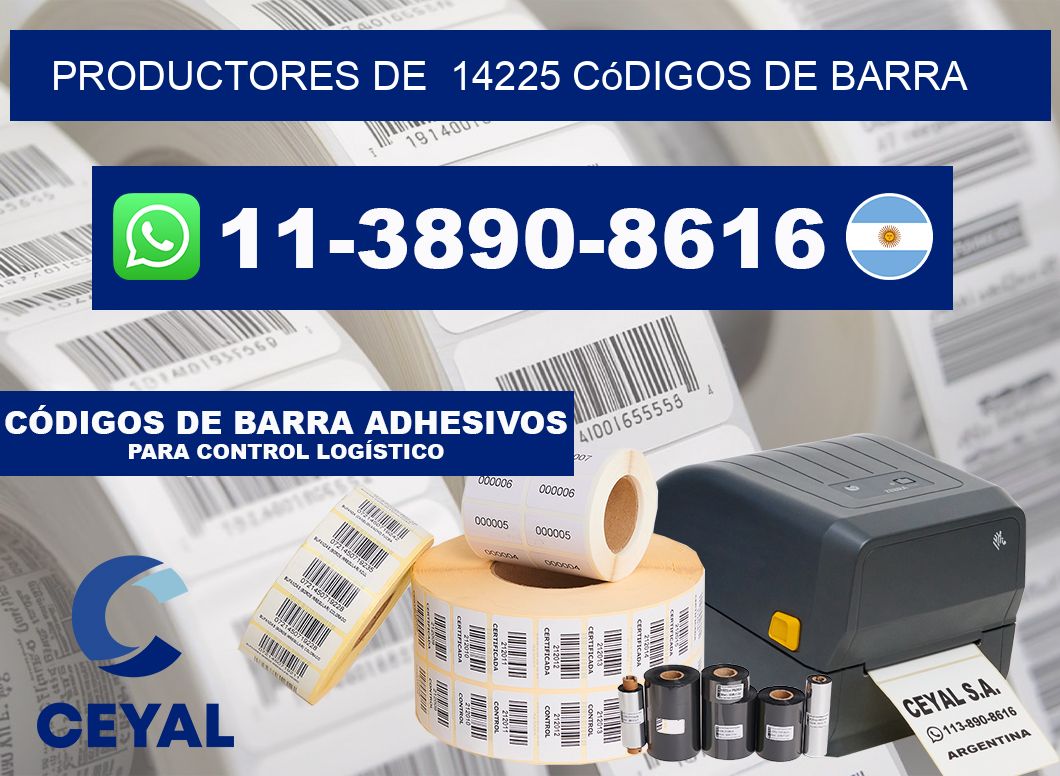 productores de 14225 códigos de barra