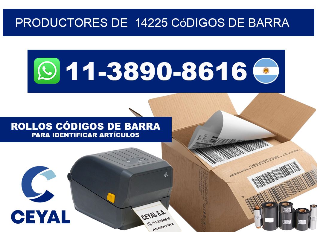 productores de  14225 códigos de barra