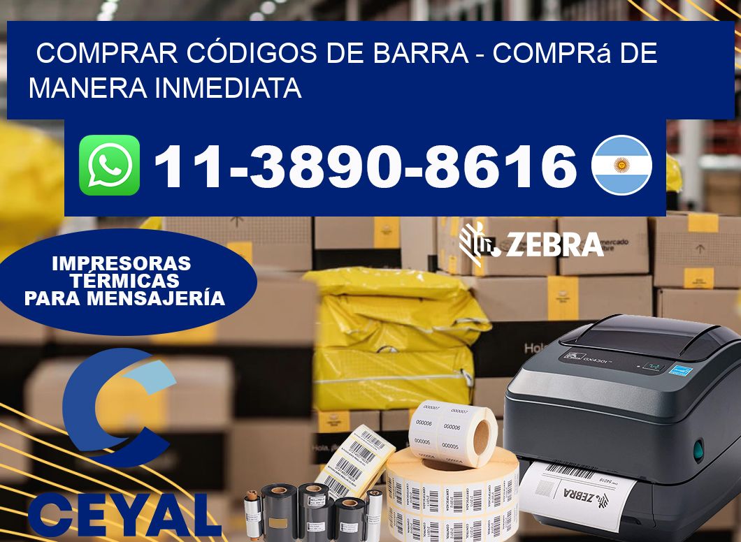 COMPRAR CÓDIGOS DE BARRA - Comprá de manera inmediata
