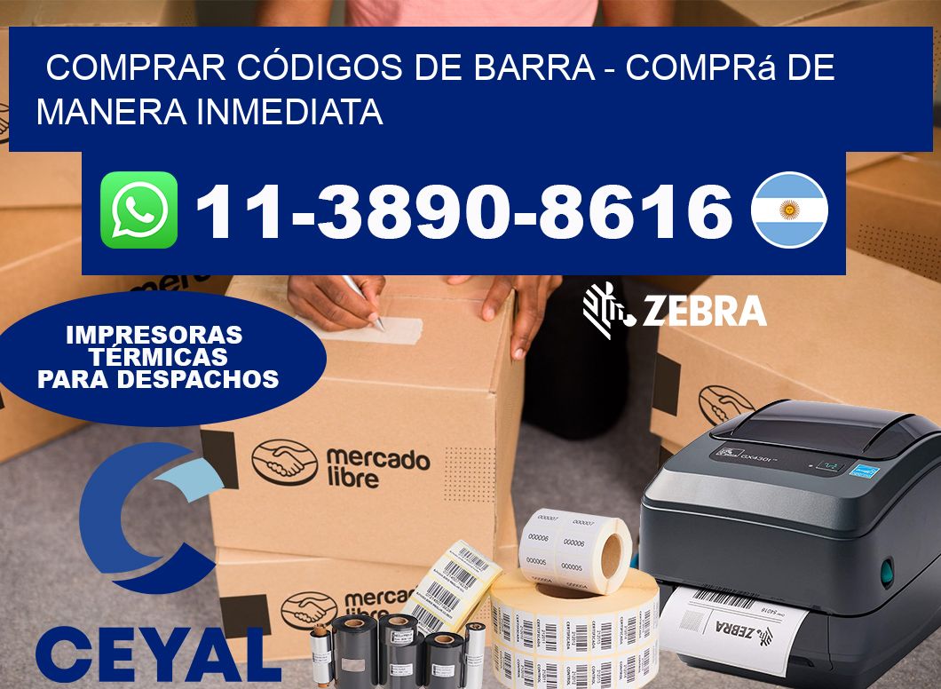 COMPRAR CÓDIGOS DE BARRA - Comprá de manera inmediata