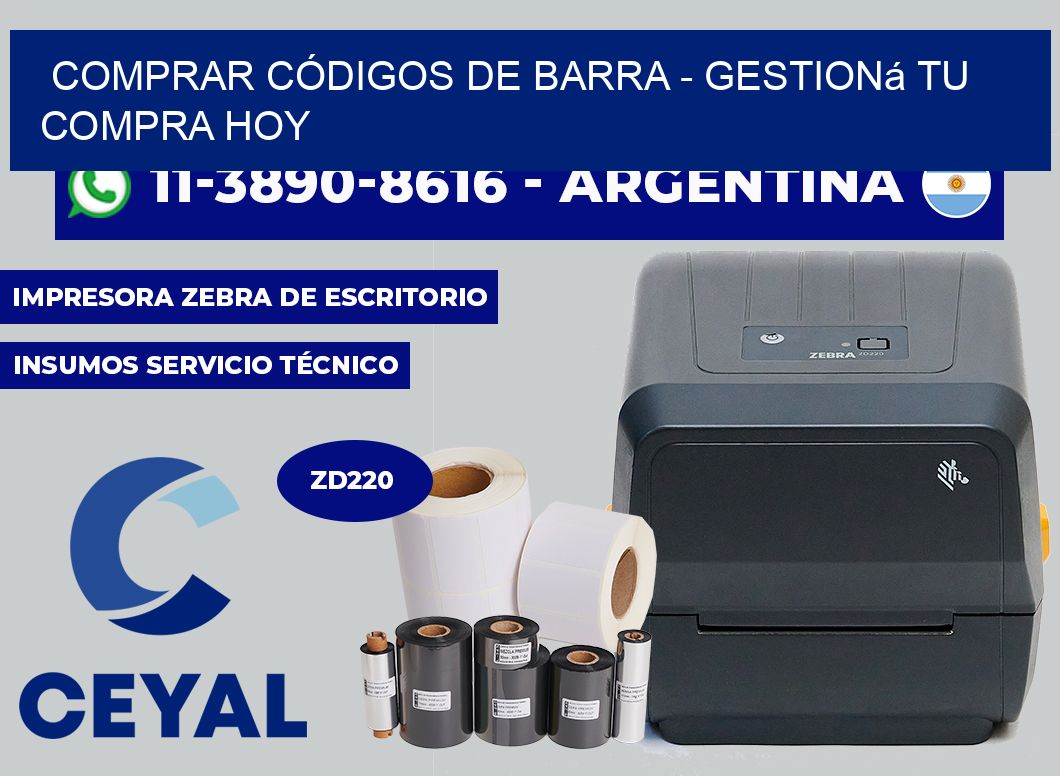 COMPRAR CÓDIGOS DE BARRA - Gestioná tu compra hoy